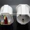 White&Black CE ROHS Approved European Euro EU Schuko 2 Pin to UK 3 Pin Plug Adaptor Travel Mains Adapter x 1