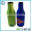 black insulated neoprene two bottle wine tote with factory price