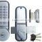 OSPON Push button mechanical keyless locks for glass door stain chrome -OS35A