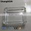 hotsale transparent rectangle glass soap box/ soap dish bathroom accessories