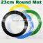 Non-stick silicone mat with custom printing 23cm round silicone mat for concentrate oil bho rubber pad silicone mats wholesale