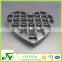 PS disposable black heart 23 holes chocolate container