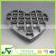 Food grade black heart-shaped plastic blister chocolate tray