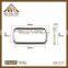 High quality nickel plated rectangular ring