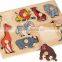 CE Standard Handmade New Toy Wooden Animal Puzzle