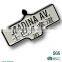 custom black metal soft enamel pin badge