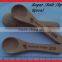 10 CM Beech Wood Sugar or Salt Spoon engraved with Custom Burnt Logo