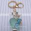 High Quality Car Bag Charm Rhinestone Crystal Key Holder Creative Perfume Bottle Key Chain
