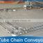 Stainless steel tube Chain Conveyor for conveying coffee bean