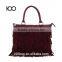 Fashion fringe suede tassel bag wholesale handbag brown colors tassel handbags                        
                                                Quality Choice
