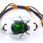 New Trendy India Style Wax String Bracelet with Resin Animal Charm