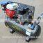 100L 5.5hp gasoline engine Italy type belt driven air compressoe