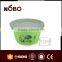 stainless steel oil bowl wi th steel lid