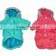 New Good Qulity Warm Pet Dog Clothes Waterproof Hat Coat 2 Color 5 Size 7953