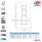 JHK-011 Large Size Outer Classic Mom and Son MDF Paddock Wood Veneer Door Skin Well in Panama