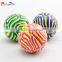 2016 hot selling economic striated custom printed bouncy balls