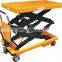 hand hydraulic 300kg mini scissor lift Platform trolley