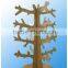 Wooden Clothes Hanger Tree Stand Wood Clothes Stand With Metal Hanger