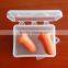 2016 bell shape ear plugs wireless foam ear plugs in pp box disposable bell shaped PU foam ear plugs string selectable Supplier