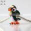 Fenghuo Fashion Diy jewelry 925 Sterling Silver Lovely Bear Murano Glass Beads Fit Bracelet & Necklace Pendants