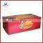 Custom folding kraft paper box for packaging food with no glue