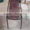 INDUSTRIAL LEATHER METAL FRAME CHAIR , HURRY LEATHER DINING CHAIR