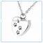 Cremation Jewelry Puppy Pet Dog Paw pendant Memorial Urn Pendant Ashes with gift                        
                                                Quality Choice