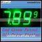Red 15 inch LED waterproof yellow led gas station price sign