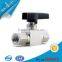207 bar 3000 psi once piece high pressure 316ss ball valve