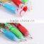 China wholesale snow man pen cute plastic pen with custom lovely ball pen