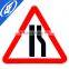 Reflective adhesive right over turn Road sign