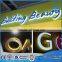 Polished Stainless Steel Sign Backlit Alphabet Letters metal sign