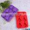 Hot sale Eco-friendly 6 Cavity Christmas Tree Silicone cake mold Soap molds