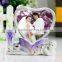 new design color printing crystal glass photo frame,crystal cube photo frame design