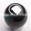Black High Quality Durable Real Carbon Fiber Ball Shift Shifter Knob
