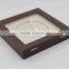 2015 New hot Clear window Matt finish MDF wood coin box supplier
