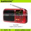 Hot new products for 2015 B-258 FM radio mini digital speaker with torch function