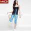 Custom logo printed yoga apparel wholesale ladies sublimation capri yoga pants