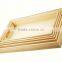 Unfinished Cheap Wooden Food Carrying Tray With Handle