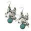 Designs new Retro Nation bohemian Style Butterfly Turquoise Earrings Wedding jewelry
