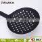 FZ001-SL Color Plastic Handle with TPR Painting Black Nylon Soup Ladle Kitchen Nylon Utensils