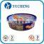 large food grade metal round tin box with customed printing
