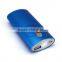 Bulk cheap aluminum external battery charger mobile phone power bank with flash light