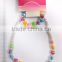 Candy colorful beaded necklace bracelet set for children