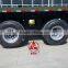 Three axles flatbed 20ft and 40ft container carrier transport semi trailer