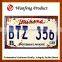 2015 New Arrival Asia Aluminum Embossed Car License Plate,number Plate Manufacture