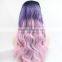 Cheap raw two tone color Ombre synthetic full lace wig                        
                                                Quality Choice