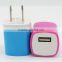 Wholesale High Quality Colorful USB Wall Charger US Plug Adapter for Android Mobile Phone