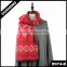 D074-B Hot Sale Red Scarf Dobby Style Scarf Acrylic Polyester Scarves