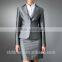 2014 Top Quality 100% wool Classic sliver grey one button women suit office wear for women